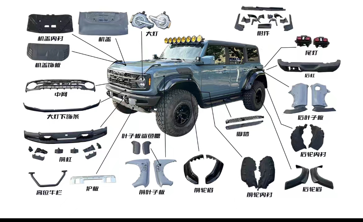 福特烈马升级猛禽宽体套件（适用于2.3/2.7排量）国产烈马2.3均可